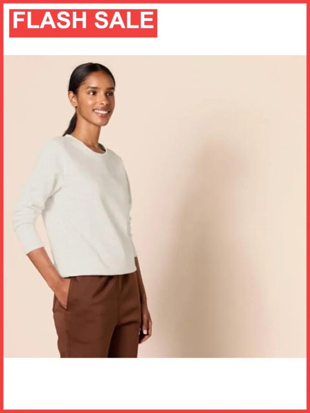Fleece Crewneck Long Sleeve Pullover Sweatshirt Regular Fit Plus Size